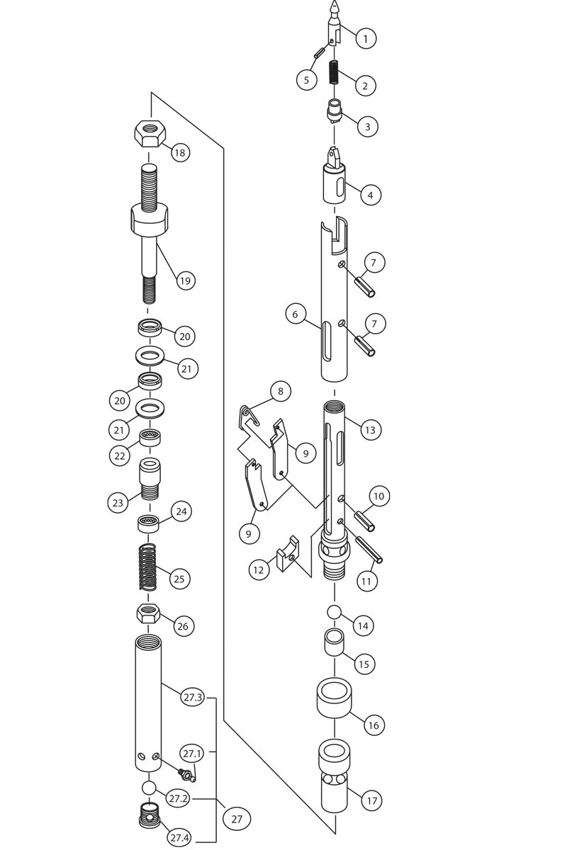 NWL Spring Latch Head